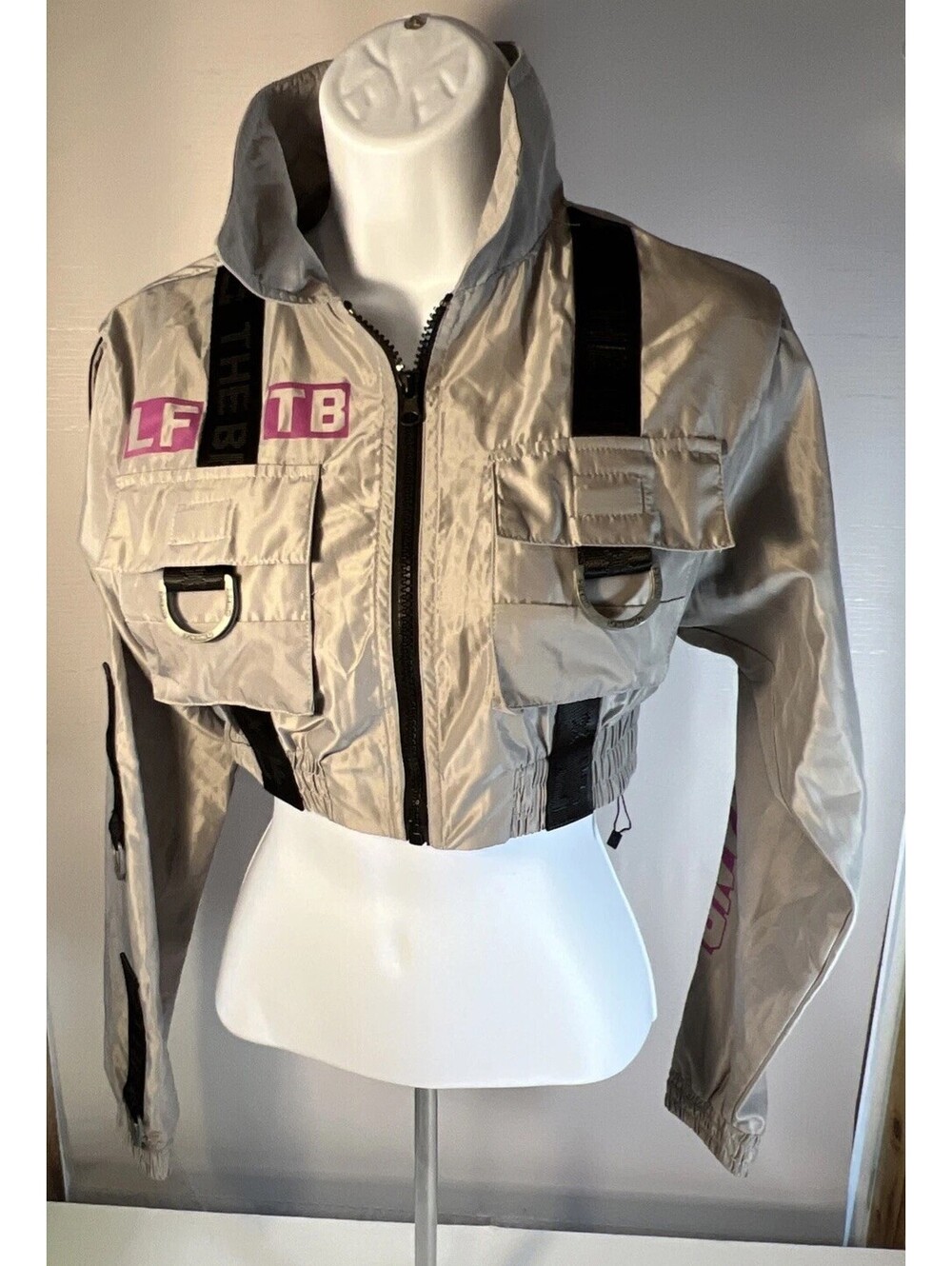 LF The Brand cropped windbreaker / track jacket XS